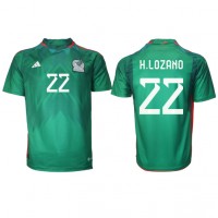 Camiseta México Hirving Lozano #22 Primera Equipación Replica Mundial 2022 mangas cortas